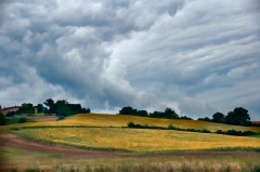 southern France sky and fields