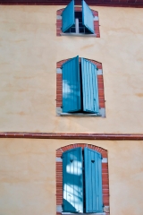 shutters at the chateau