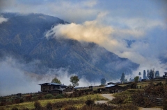 Phobjikha fog illuminated