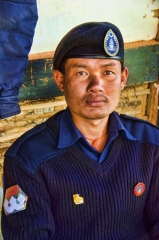 guard at Trongsa dzong