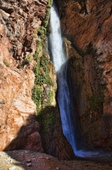 waterfall-at-bottom-of-slot-canyon