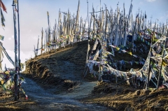 prayer flags at Chelela 4