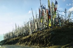 prayer flags at Chele La 4000m