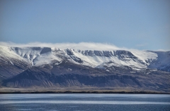 cloud on snowfield