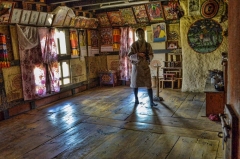 Lakey in Kencho family altar and guest room