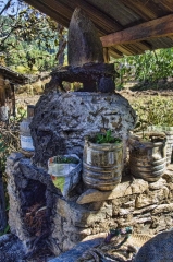 chorten for incense at Kencho's farm