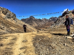 Jim crosses the highest pass 5000m