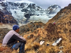 hike at Jomolhari base camp