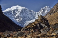 old fort at Jhomolhari base camp