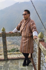 Kencho at Khamsum Yulley Namgyal Chorten