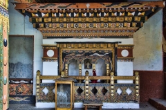 Punakha dzong altar