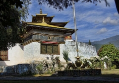 Punakha dzong entrance
