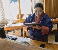 traditional Bhutanese tablet