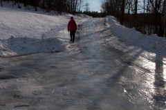 glazed driveway