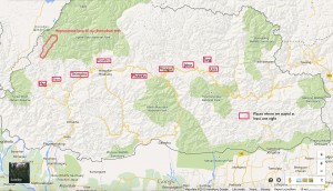 Bhutan overnight sites